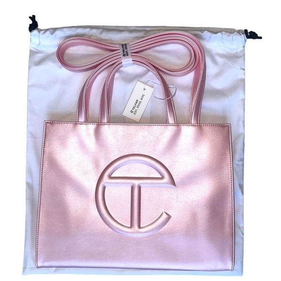 Telfar Ballerina Shopping Bag Medium NWT  Pink - Picture 11 of 14